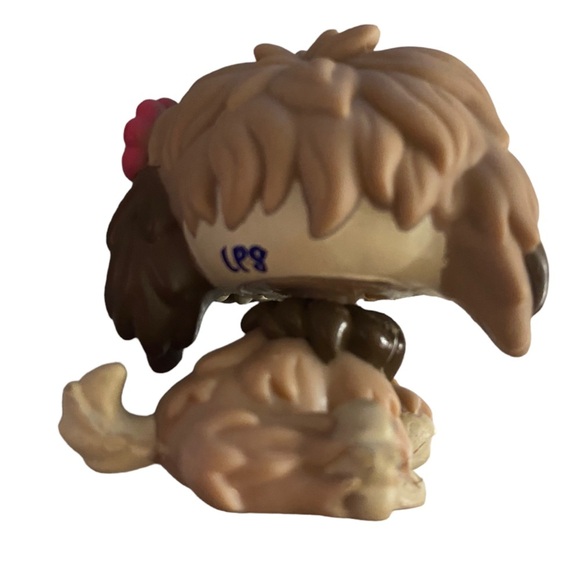 LITTLEST PETSHOP PET SHOP LPS #1816 HASBRO DOG Sheepdog Green Eye Retired - Picture 5 of 10
